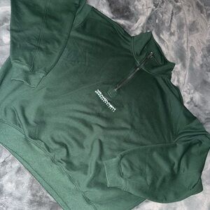 Green Half-Zip Sweatshirt